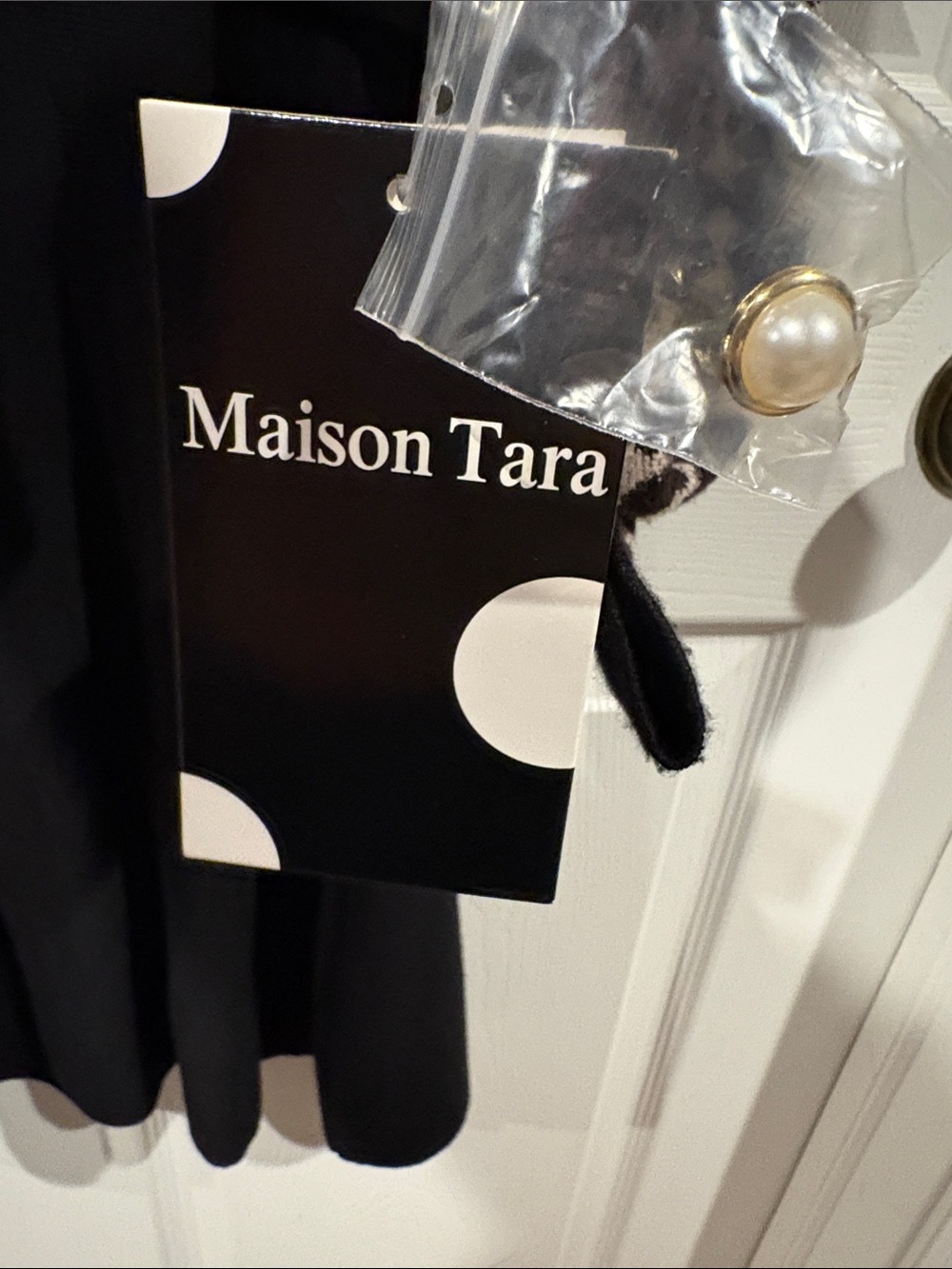 NWT! Black Dress with Beige & Black Leopard Print Cardigan - Elegant Formal Set - Picture 4 of 9